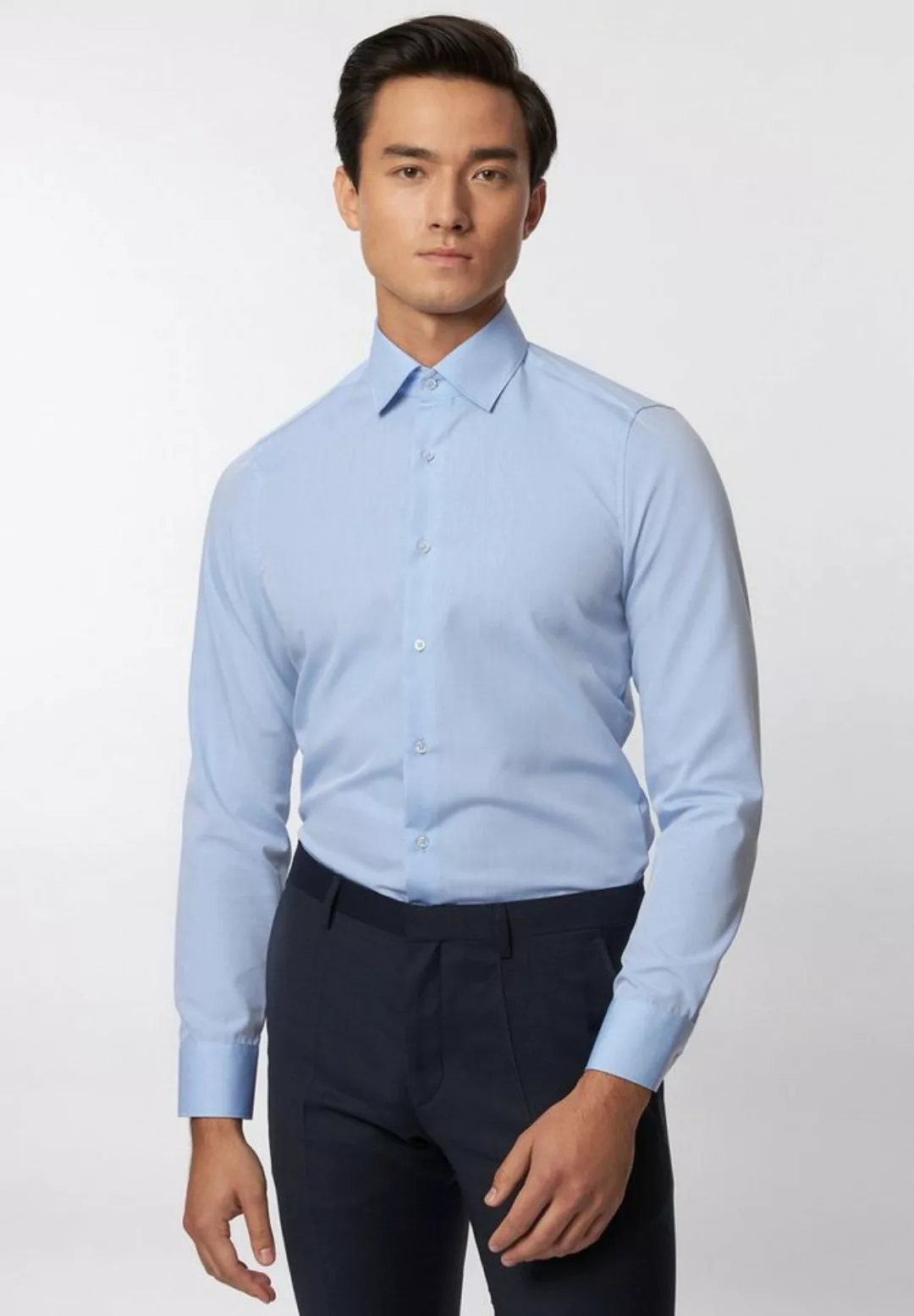 Roy Robson Langarmhemd Slim fit Made in Europe günstig online kaufen