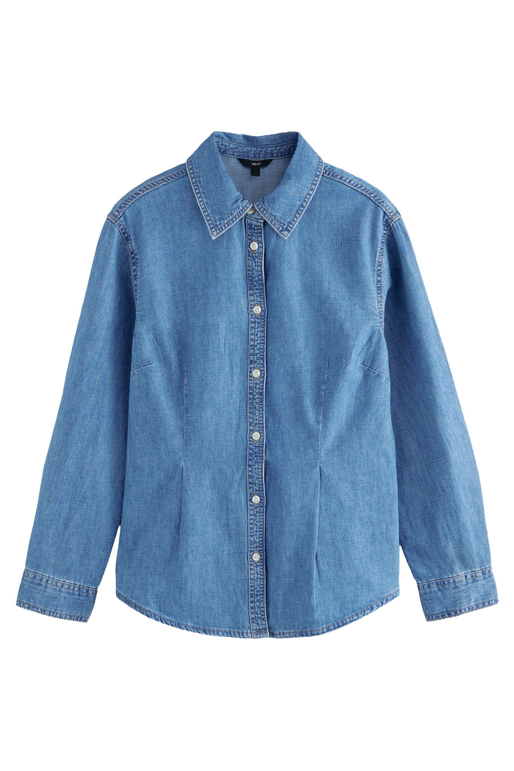 Next Langarmhemd Taillierte Bluse für die günstig online kaufen