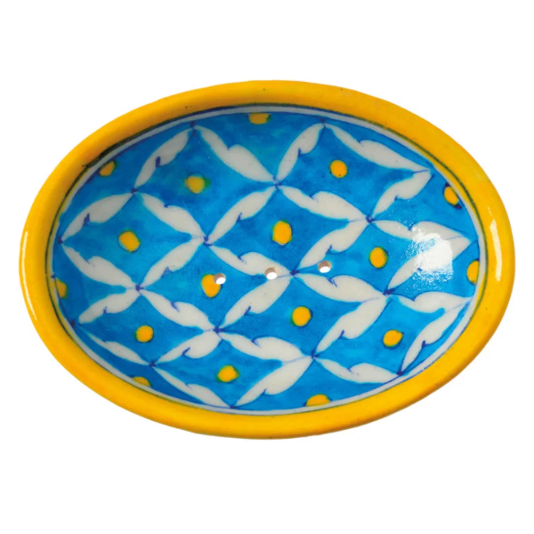 Blue Pottery Seifenschale Von Hand Geformt Und Bemalt günstig online kaufen