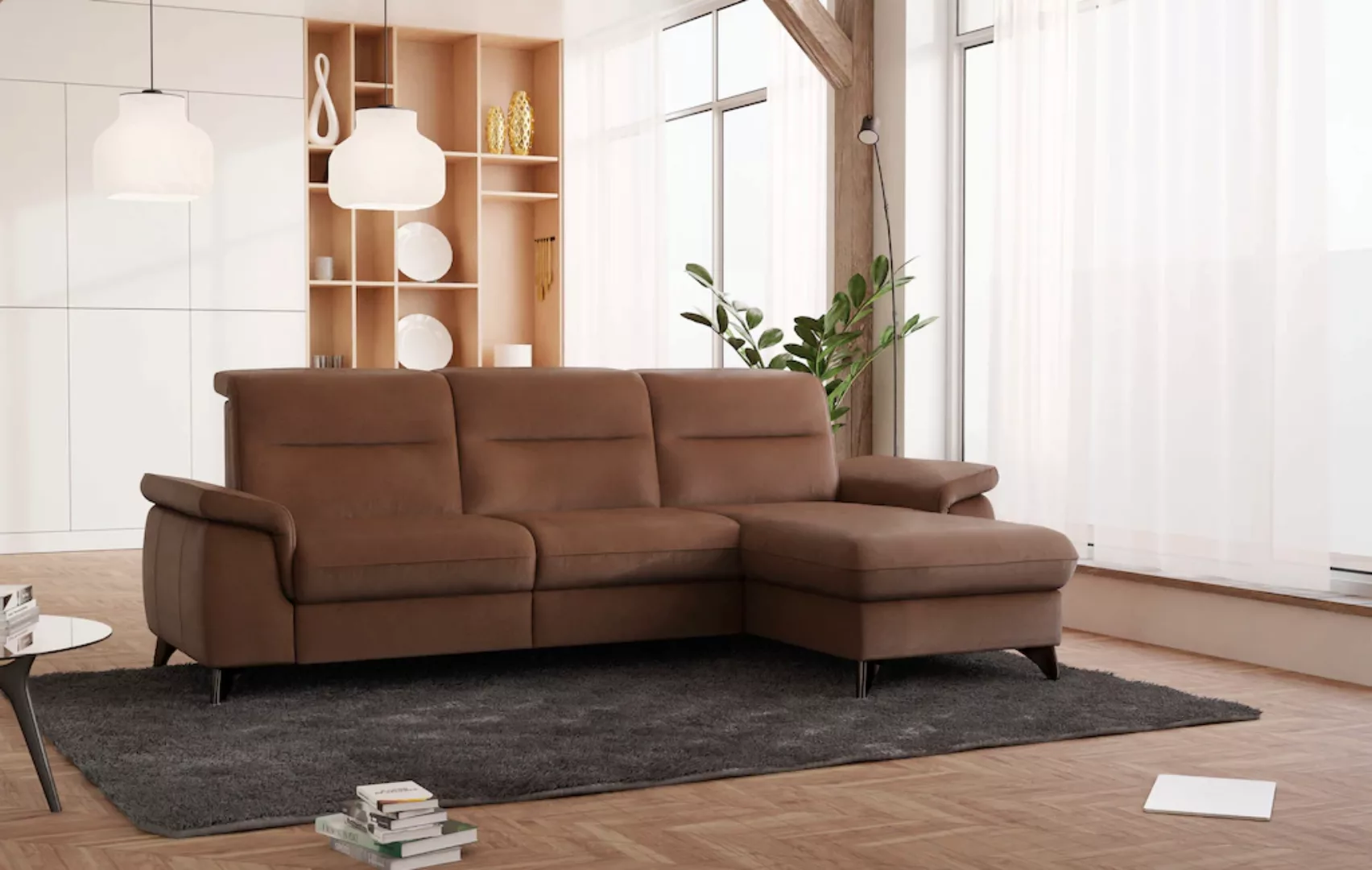 sit&more Ecksofa "Astoria L-Form", wahlweise mit motorischer Relaxfunktion günstig online kaufen