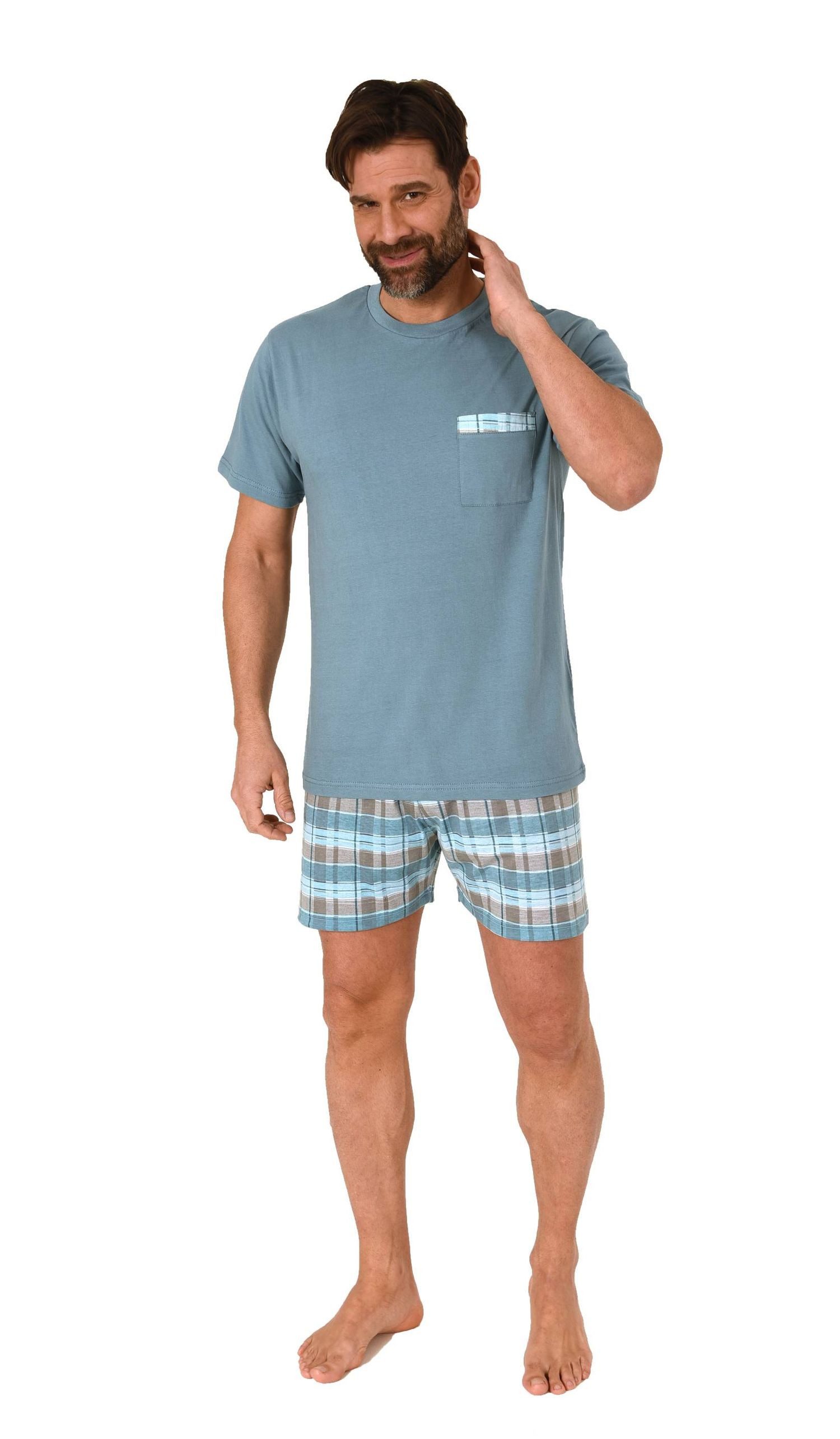 Normann Pyjama Normann Herren kurzarm Schlafanzug günstig online kaufen