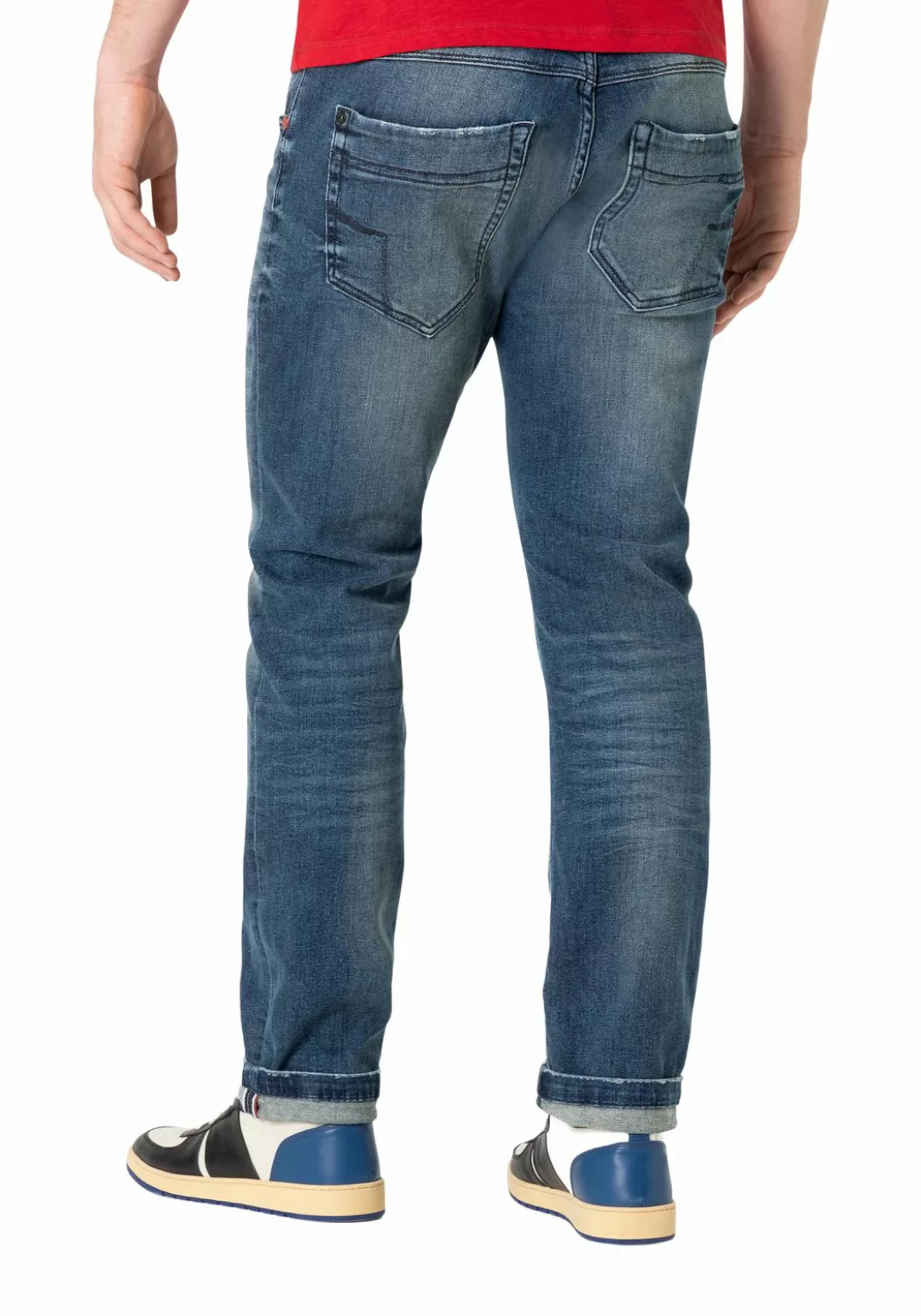 TIMEZONE Herren Jeans SLIM SCOTTTZ - Slim Fit - Blau - Blue Second Hand Was günstig online kaufen