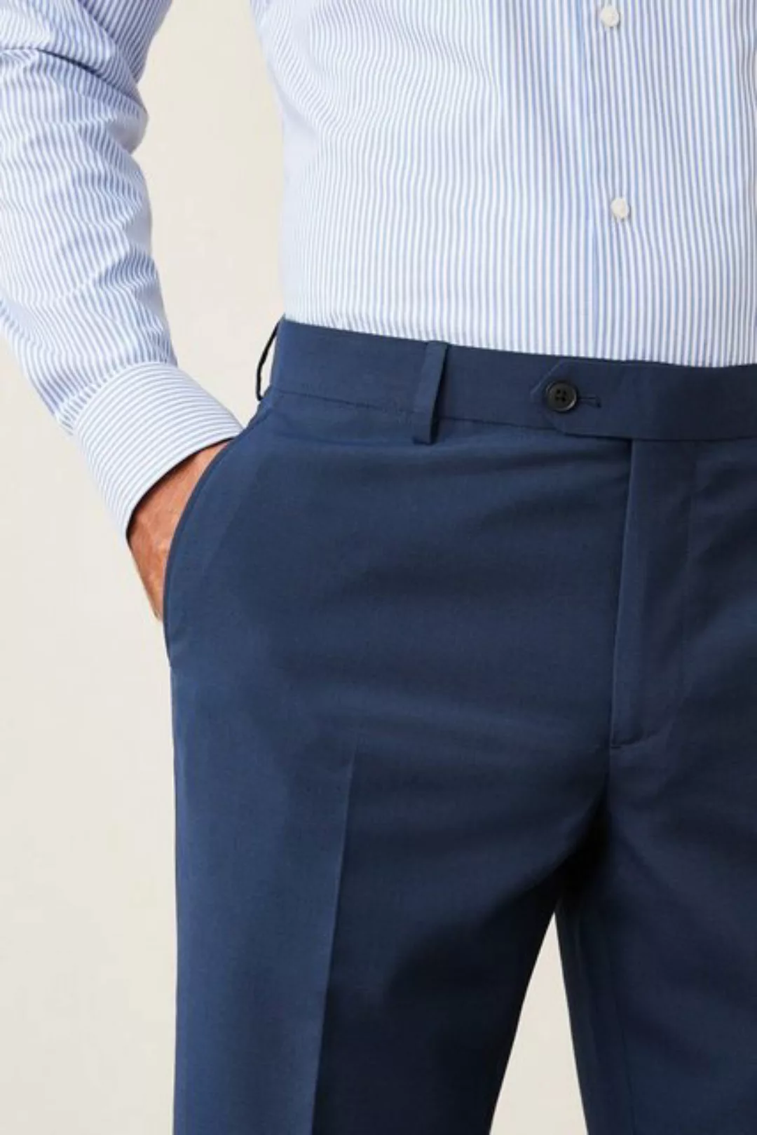 Next Stoffhose Anzug aus Wollmischgewebe: Hose – Tailored Fit (1-tlg) günstig online kaufen
