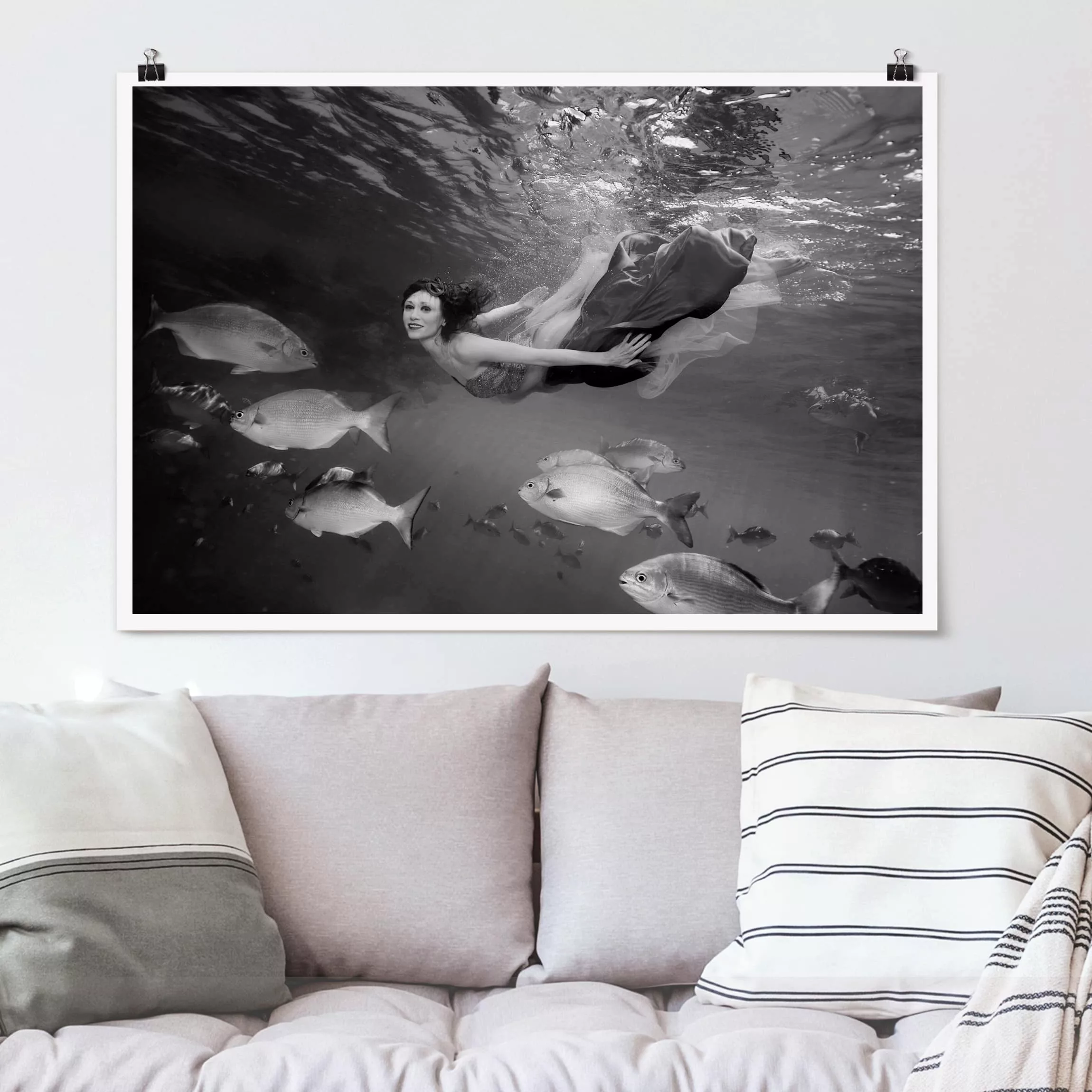 Poster Tiere - Querformat Underwater Beauty II günstig online kaufen