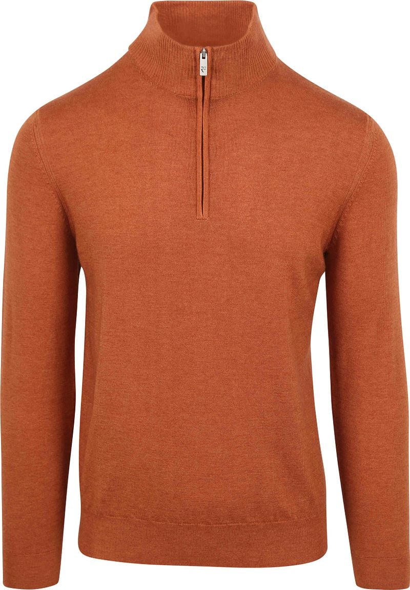 R2 Half Zip Pullover Merino Wolle Brique - Größe XXL günstig online kaufen