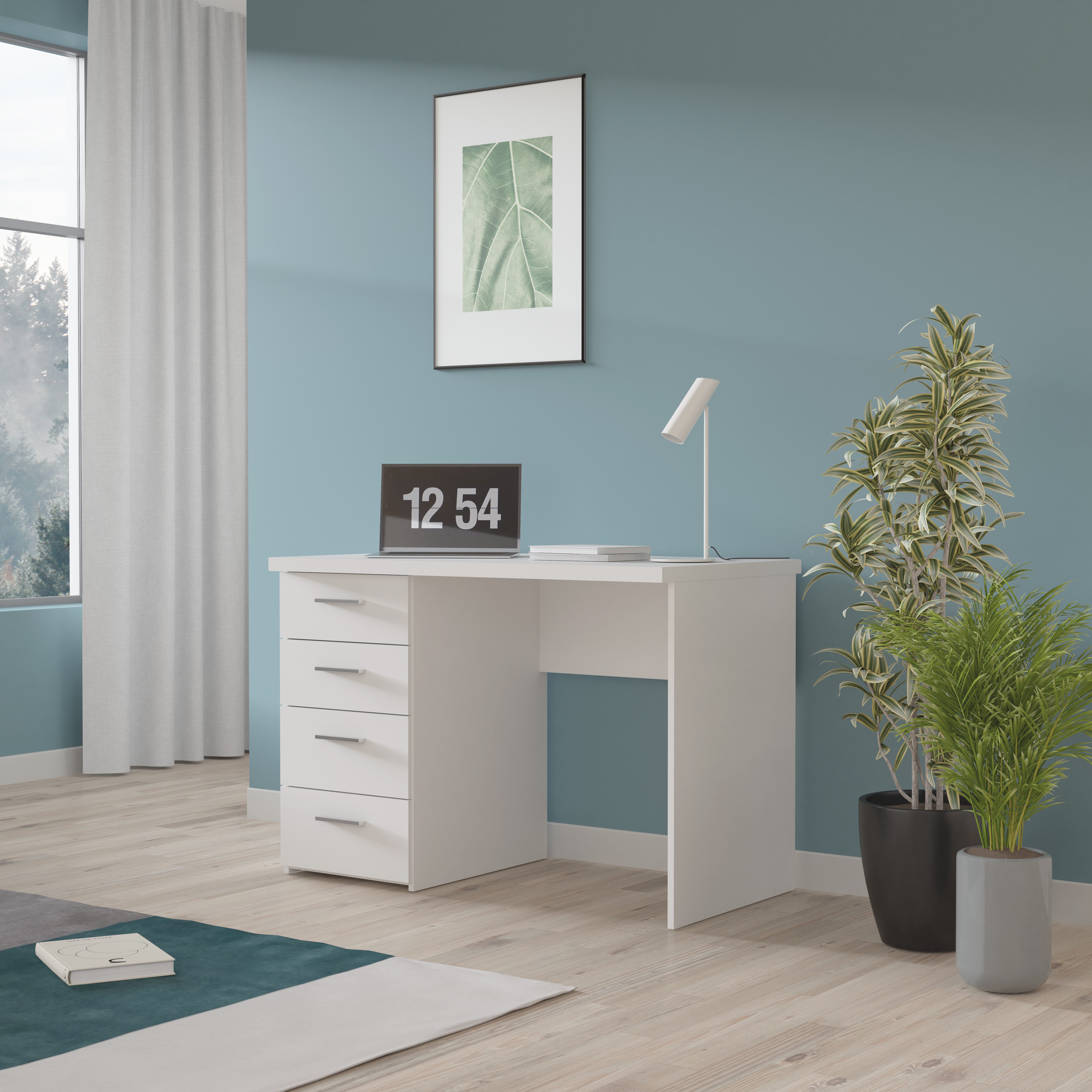 FORTE Schreibtisch "NET", mit 4 Schubladen, Breite 110 cm günstig online kaufen