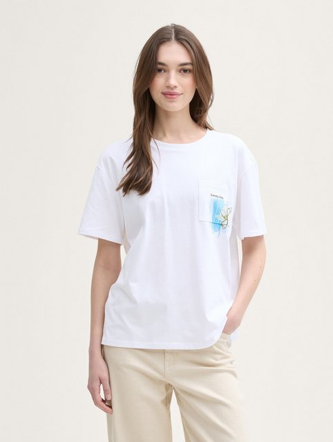 TOM TAILOR Denim T-Shirt T-Shirt mit Brusttasche günstig online kaufen