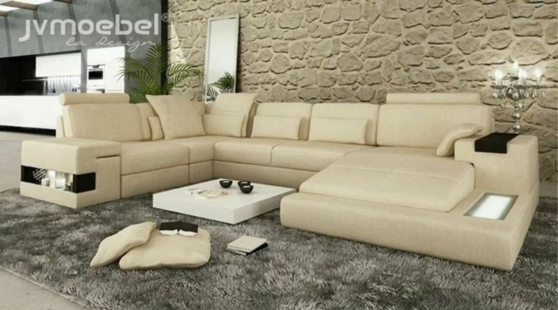 JVmoebel Ecksofa Ecksofa Couch Polster Couchen Neu Eck U Form Sofa Wohnland günstig online kaufen