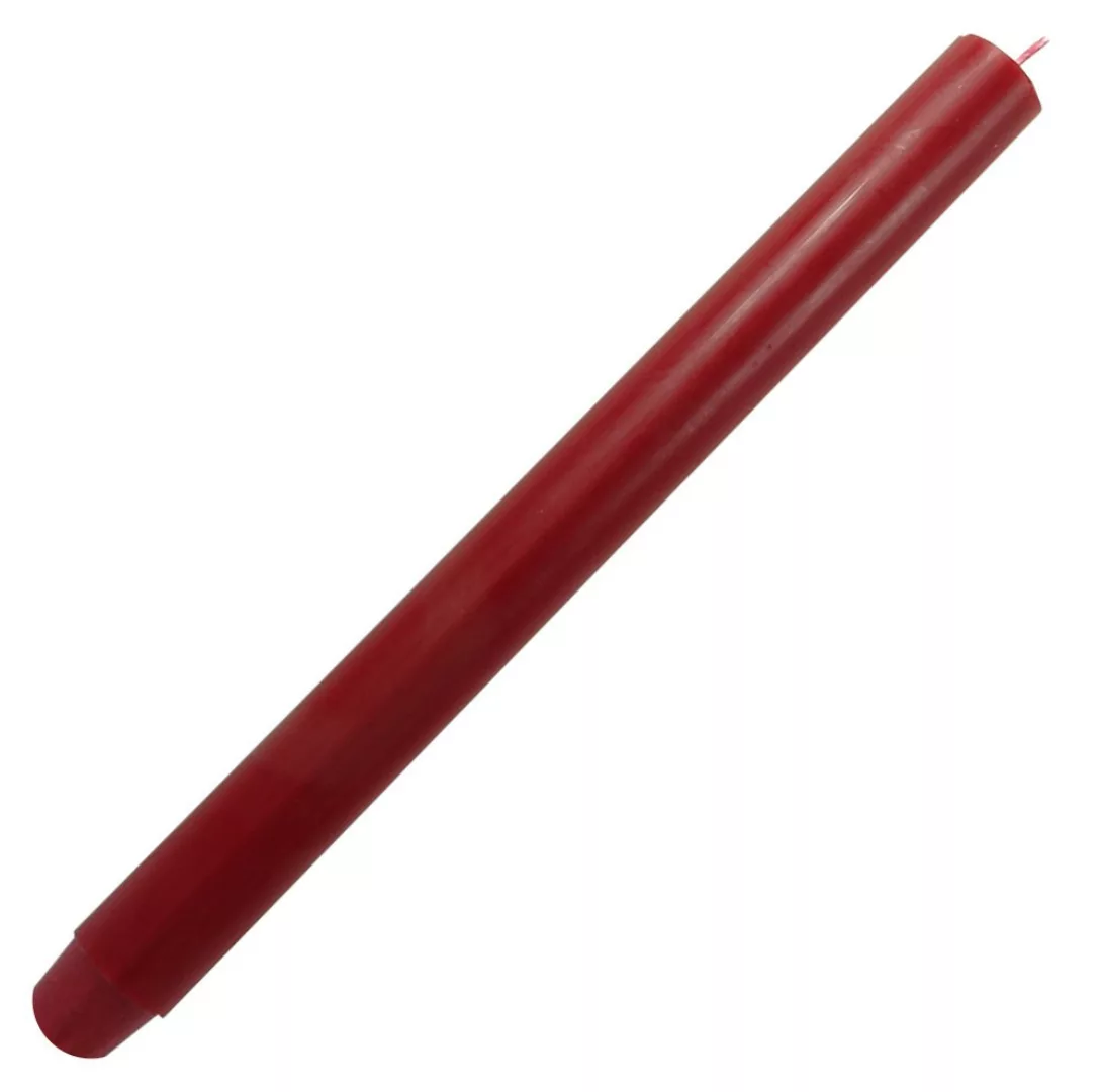 Dicke Stabkerze Antik-Rot Durchgefärbt Lang 30cm x 2,5cm Tropffrei Premium günstig online kaufen