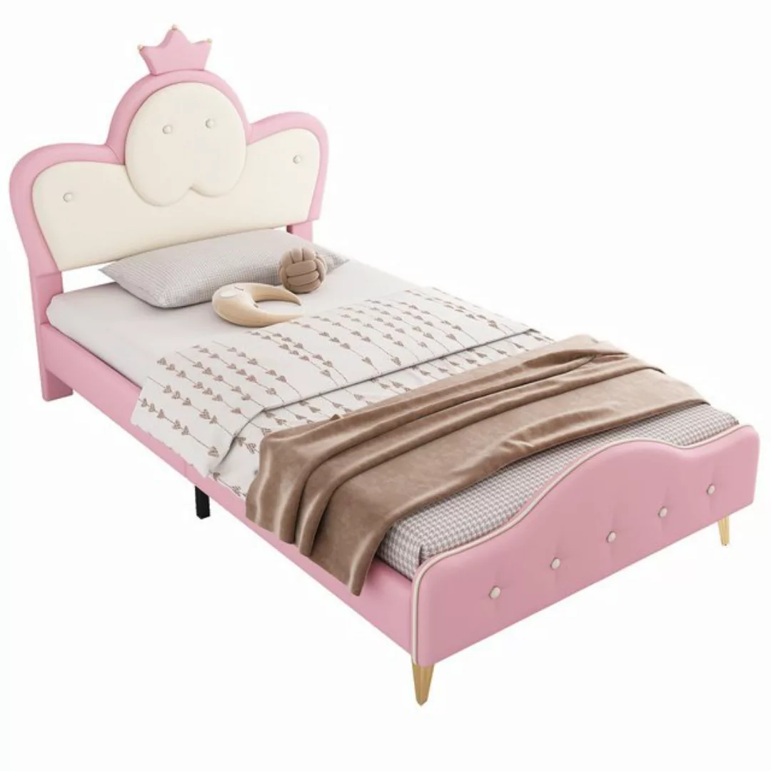 Gotagee Polsterbett Gästebett Kinderbett 90x200cm Einzelbett Mädchenbett Ju günstig online kaufen