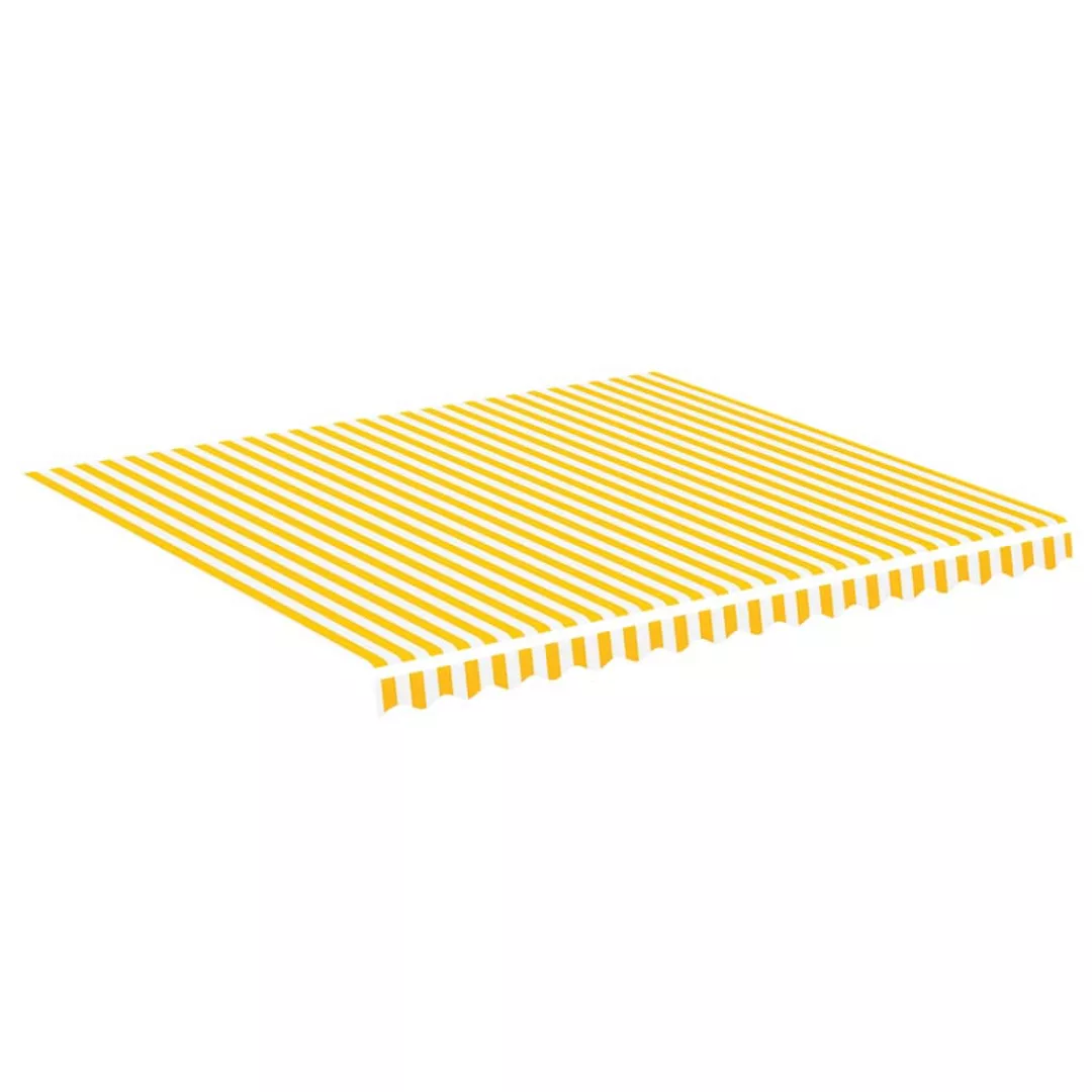 Markisenbespannung Gelb Und Weiß 4x3,5 M günstig online kaufen