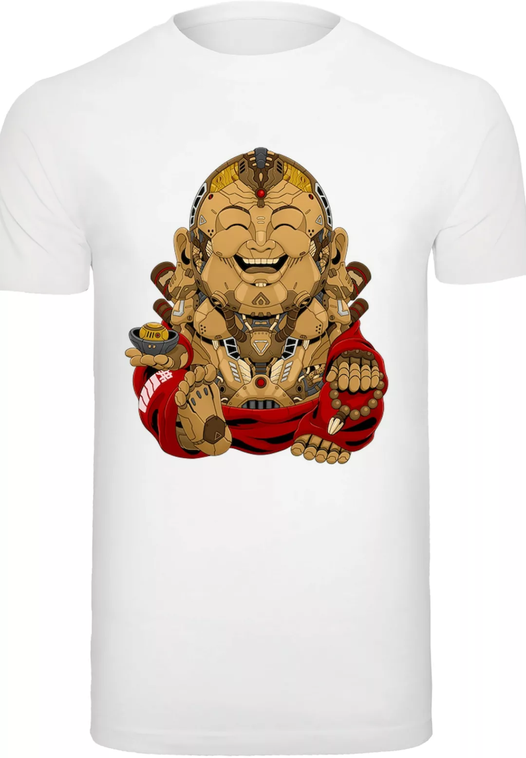 F4NT4STIC T-Shirt "Happy Cyber Buddha", Print günstig online kaufen