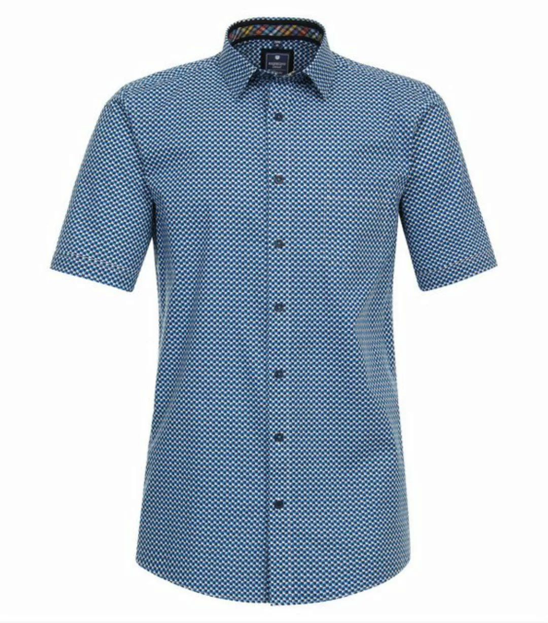 Redmond Kurzarmhemd NOS POPELINE PRINT CASUAL HEMD 10 BLAU günstig online kaufen