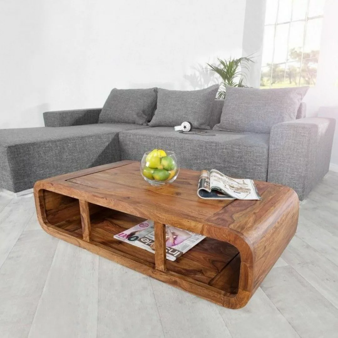 Couchtisch DAIPUR Sheesham massiv Holz gewachst 100cm x 50cm günstig online kaufen