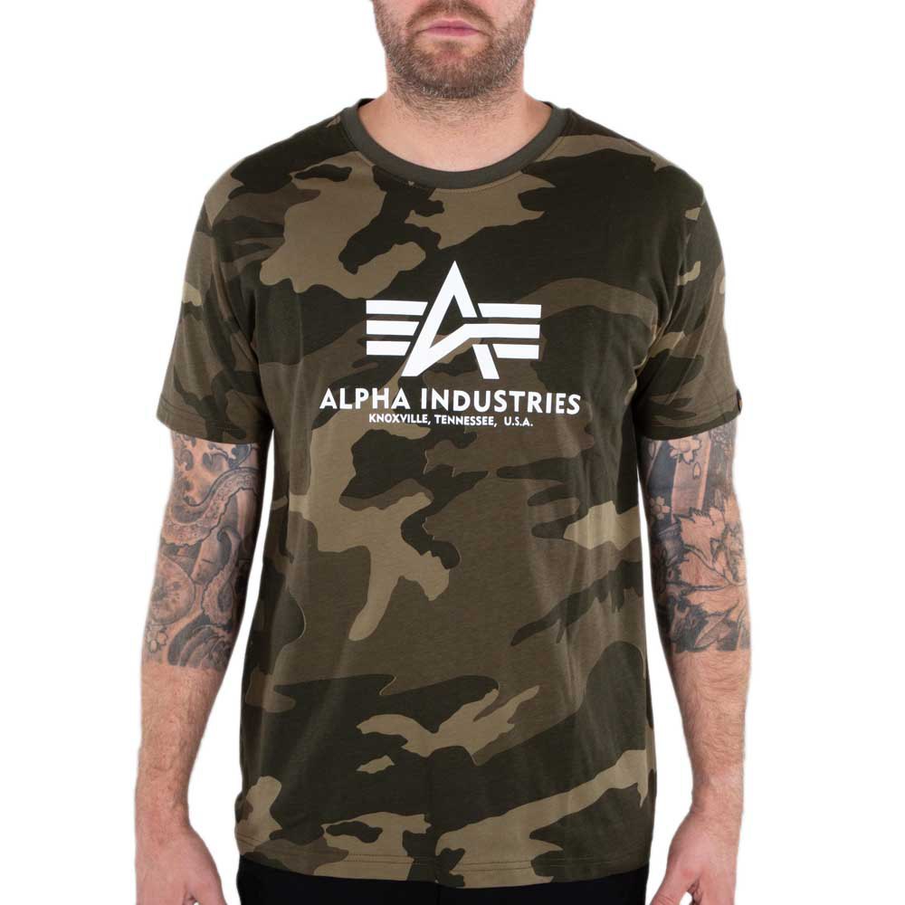 Alpha Industries T-Shirt Alpha Industries Men - T-Shirts Basic T-Shirt Camo günstig online kaufen