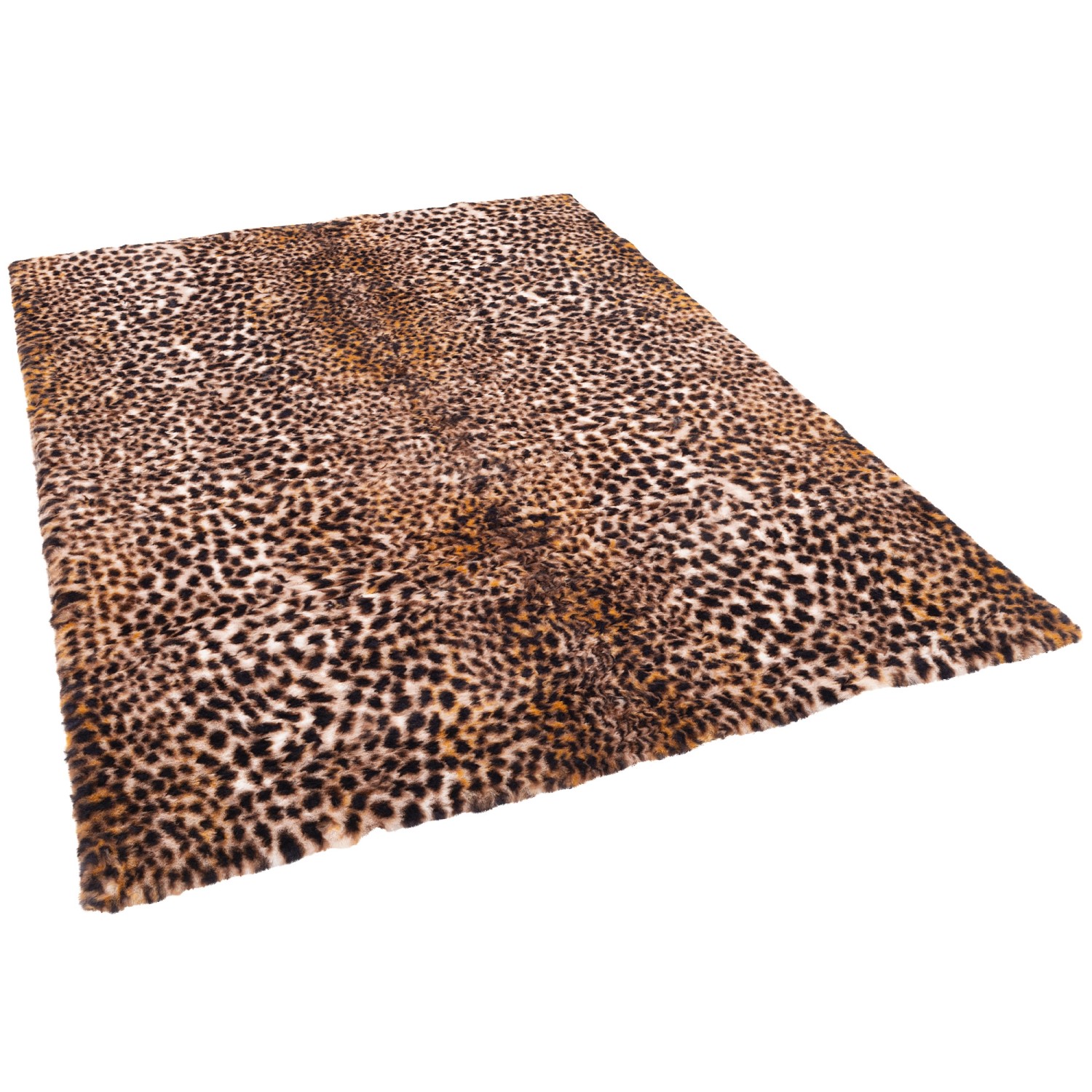 Pergamon Luxus Super Soft Fellteppich Pearl Leopard Braun 140x200cm günstig online kaufen