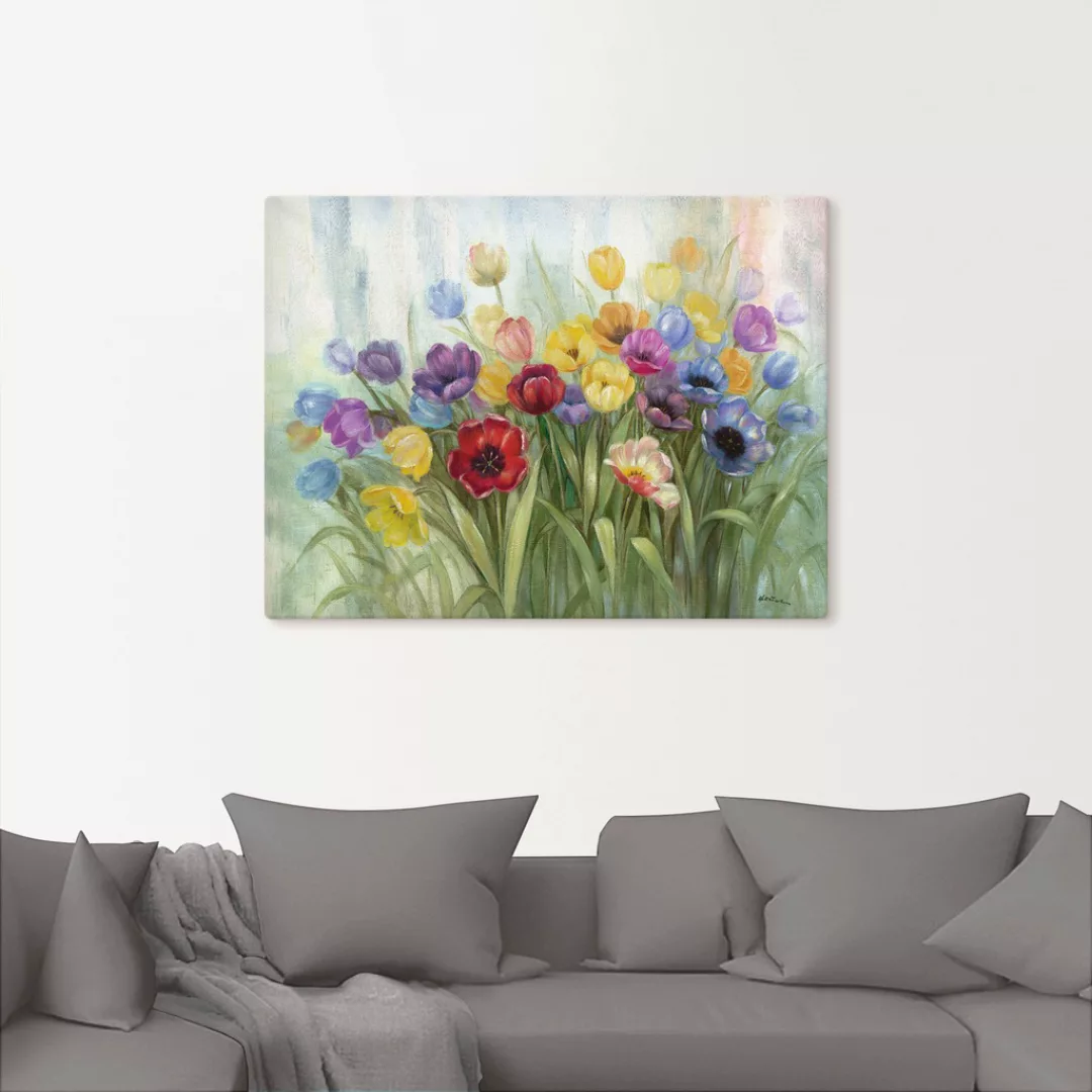 Artland Wandbild "Tulpenwiese I", Blumenwiese, (1 St.), als Leinwandbild, P günstig online kaufen