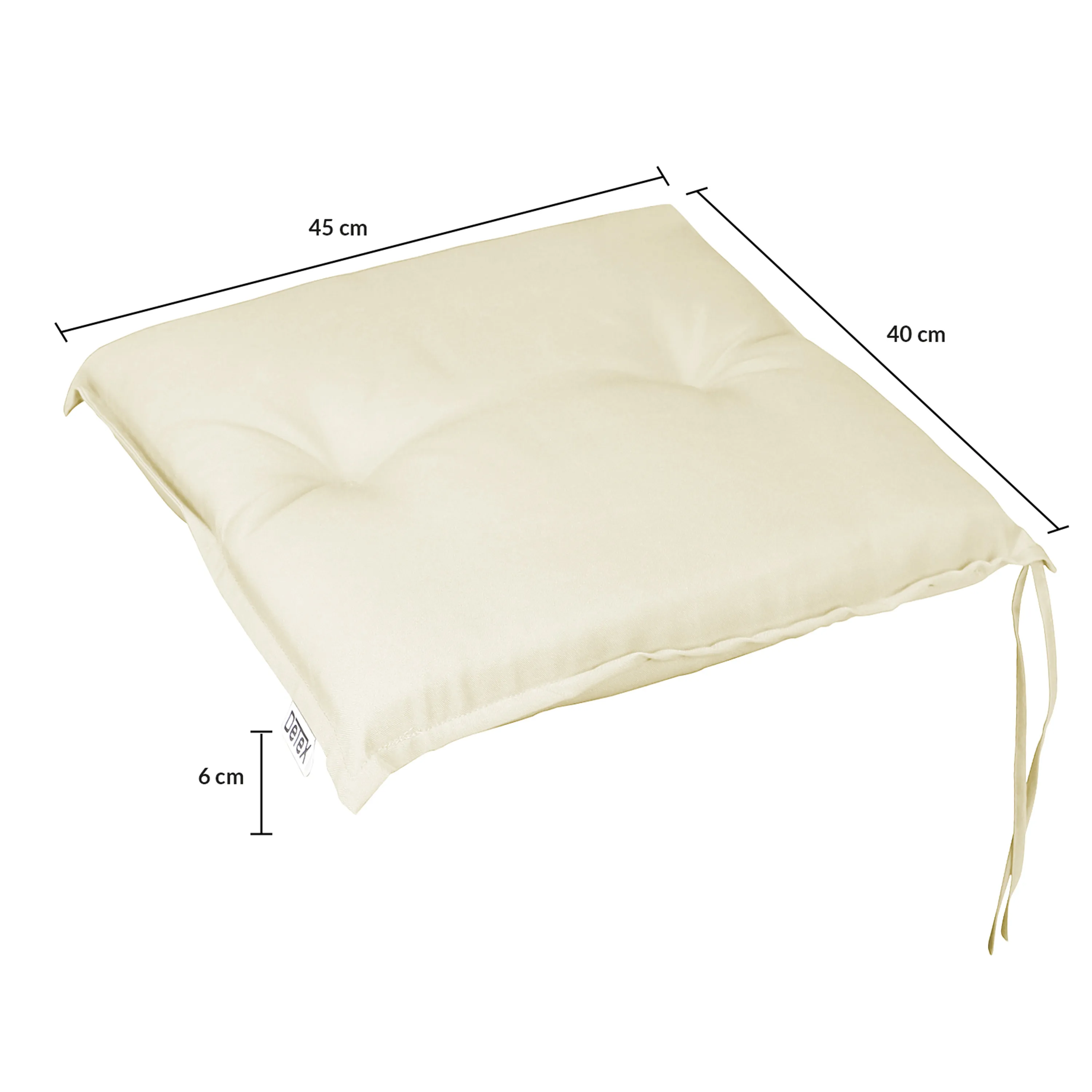 Sitzkissen 4er-Set Sydney Creme 45x40x6cm günstig online kaufen