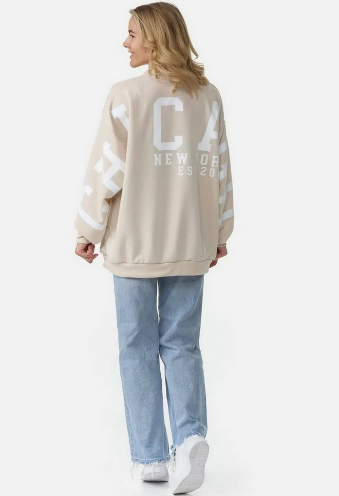 Worldclassca Longsweatshirt Worldclassca Oversized Sweatshirt CHICAGO Langa günstig online kaufen