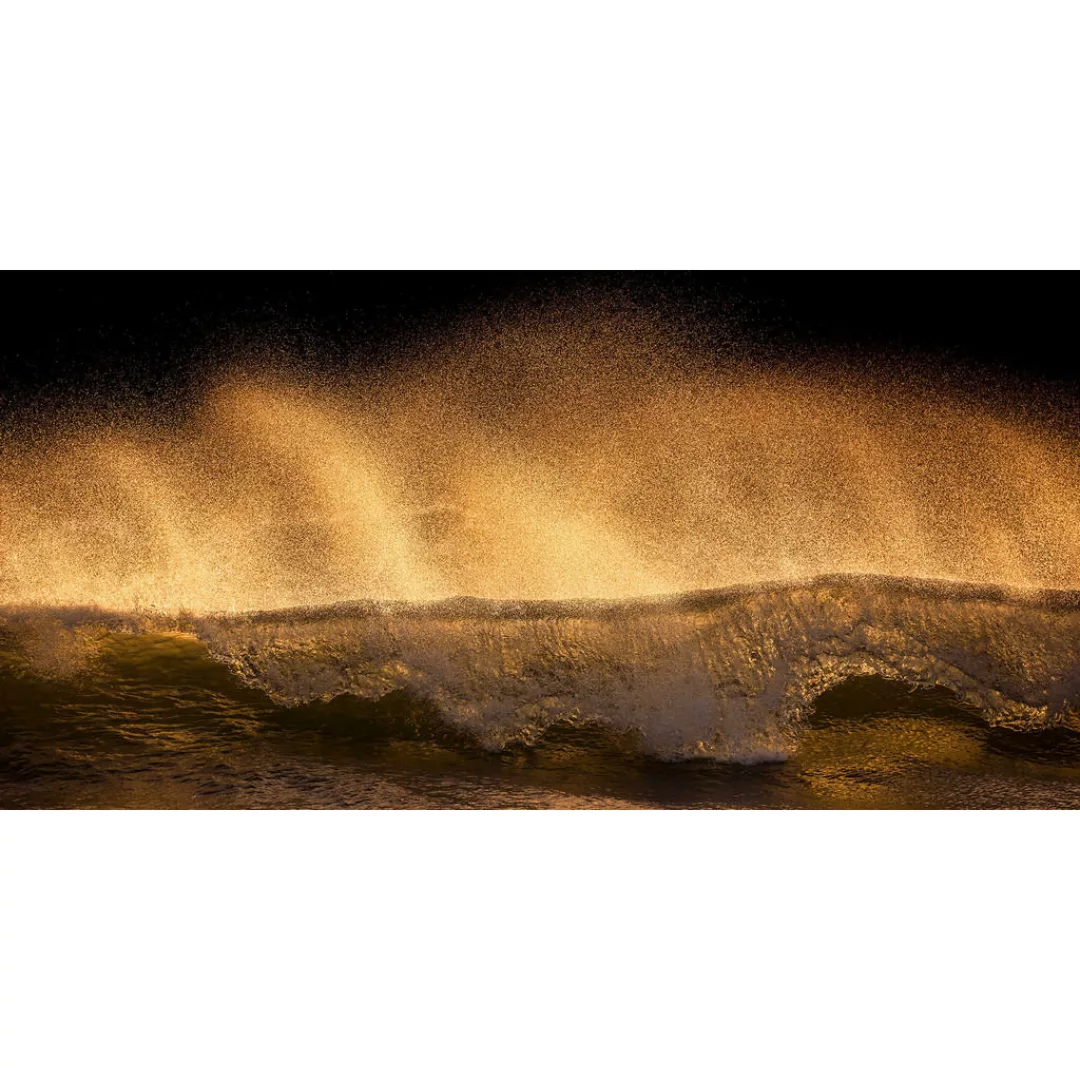 Komar Vliestapete »Digitaldruck Vlies - Golden Wave - Größe 200 x 100 cm«, günstig online kaufen