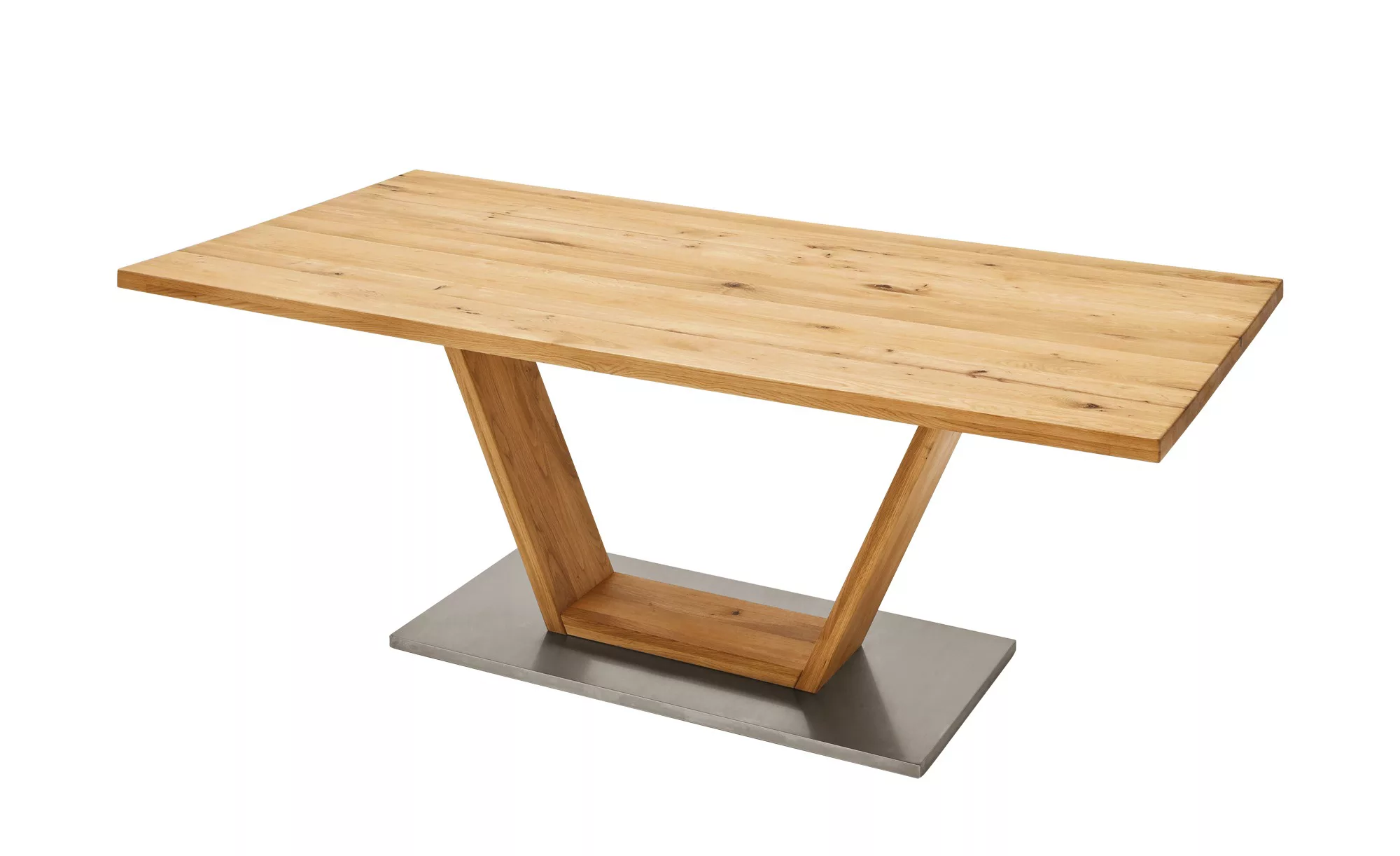 MCA furniture Esstisch »Greta«, Esstisch Massivholz mit Baumkante, gerader günstig online kaufen