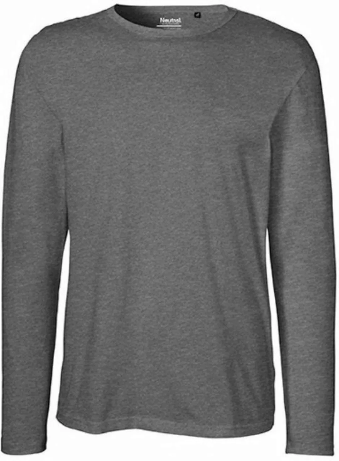 Neutral Langarmshirt Neutral Bio-Herren-Langarmshirt mit Rundhalsaussch günstig online kaufen