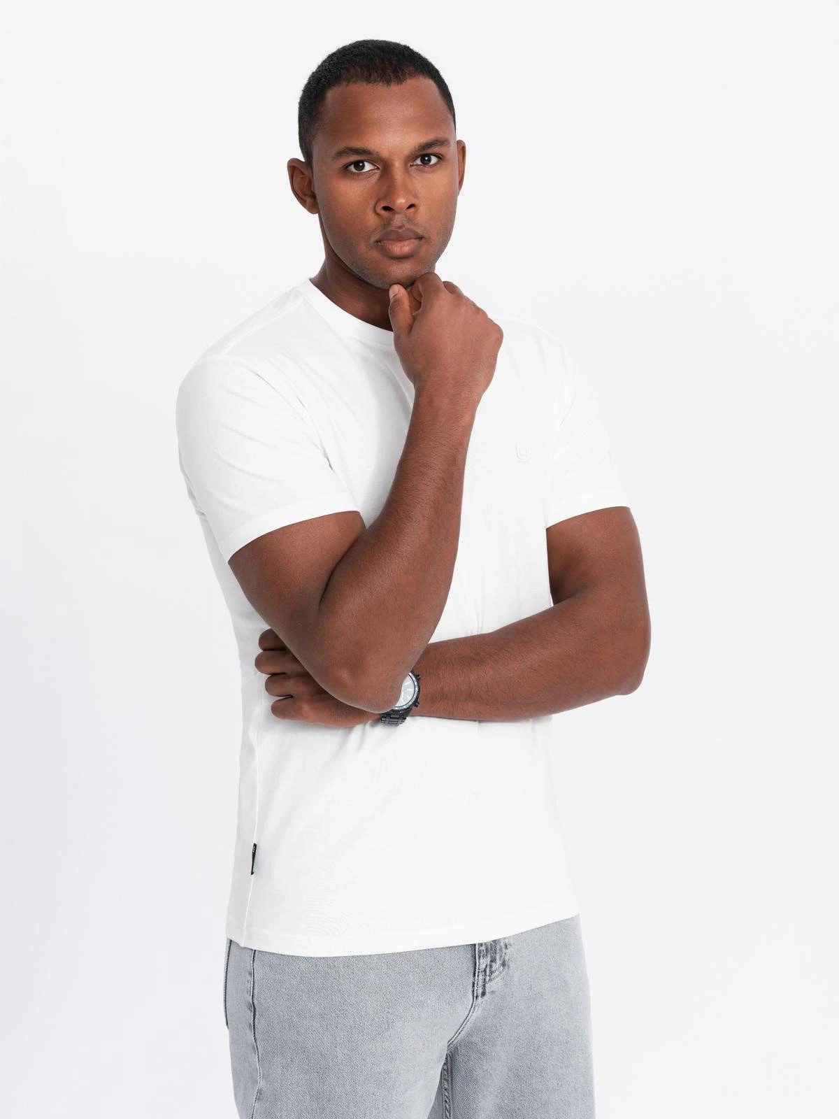 OMBRE T-Shirt Herren-T-Shirt SLIM FIT mit günstig online kaufen