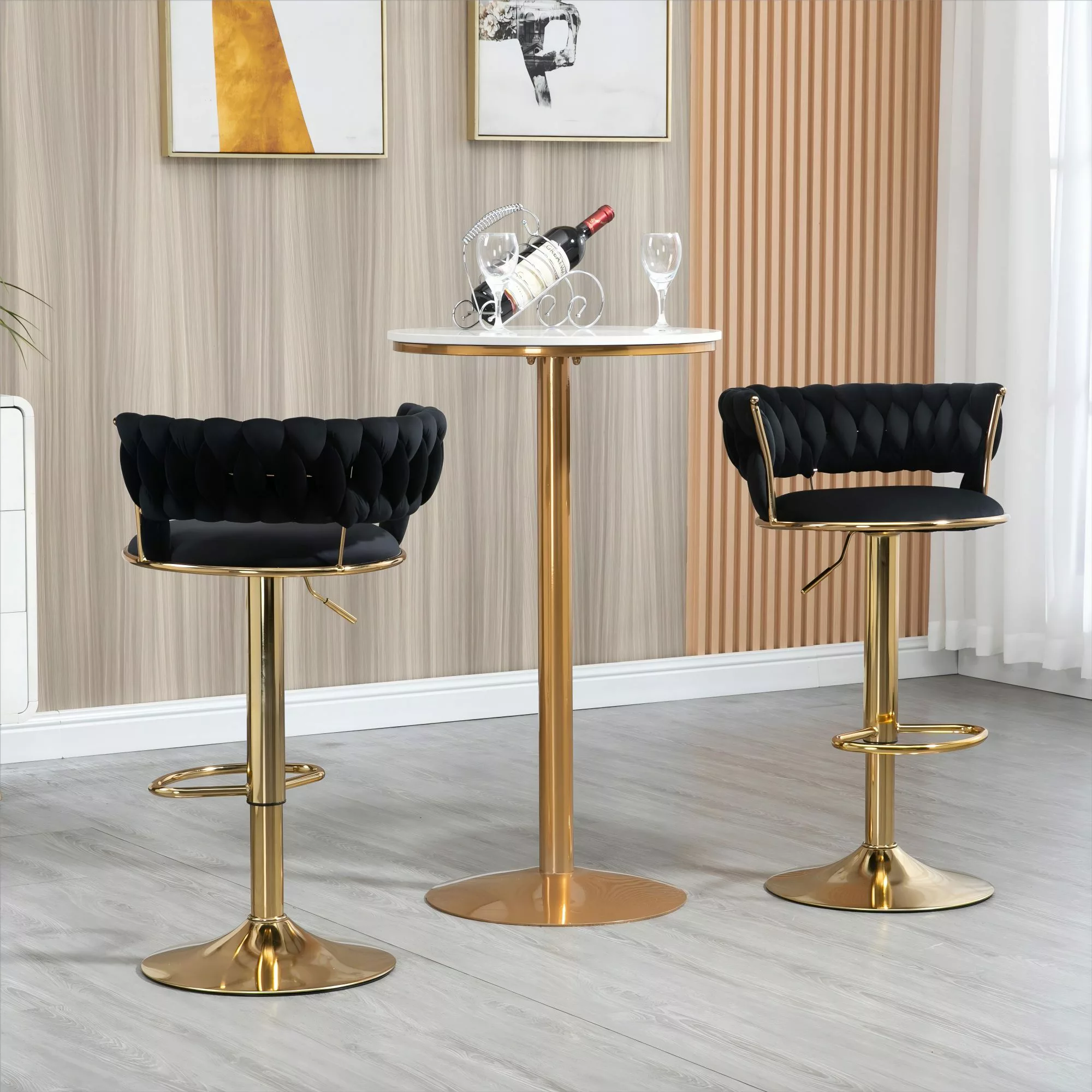 LVHOM Barhocker Set, goldene Stuhlbeine, moderne günstig online kaufen