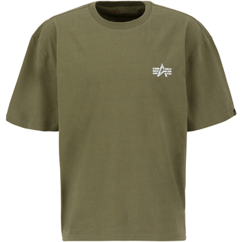 Alpha Industries  T-Shirts & Poloshirts Signature Backprint T-Shirt - sage- günstig online kaufen