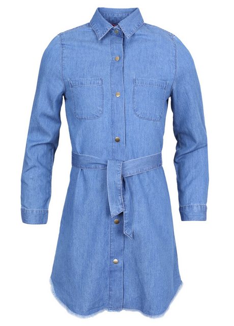 Sarcia.eu Jeanskleid Blaues Jeanskleid mit Knöpfen T-Shirt-Kleid Druckknöpf günstig online kaufen
