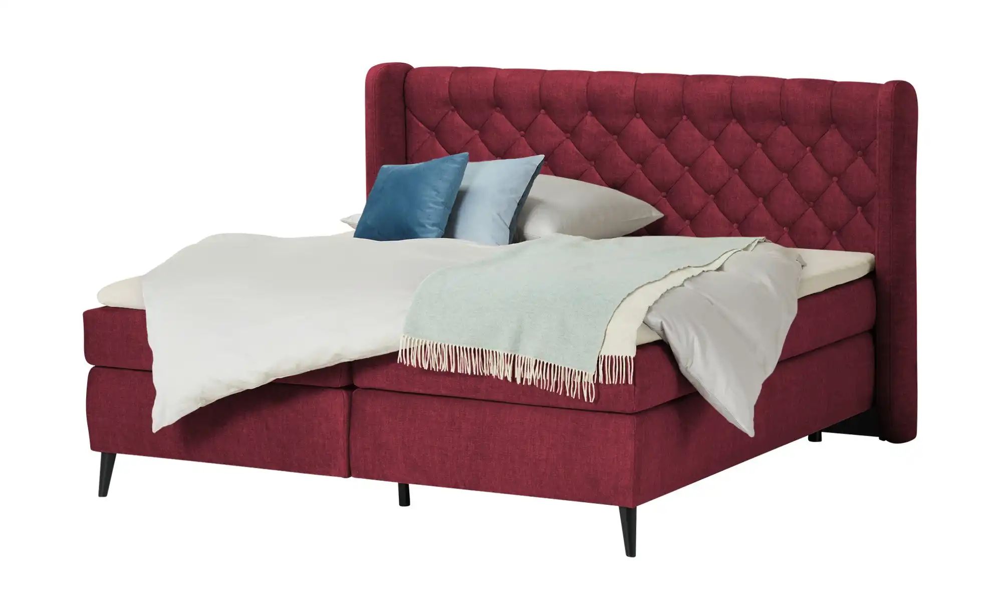 switch Boxspringbett  Madison ¦ rot ¦ Maße (cm): B: 197 H: 122 Betten > Box günstig online kaufen