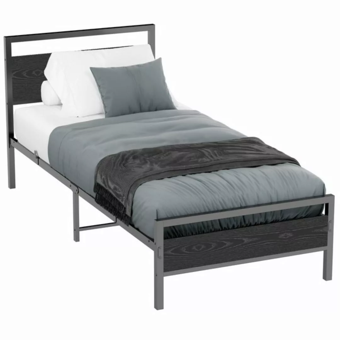 WISHDOR Metallbett Einzelbett Jugendbett (90 x 200 cm ohne Matratze), mit L günstig online kaufen