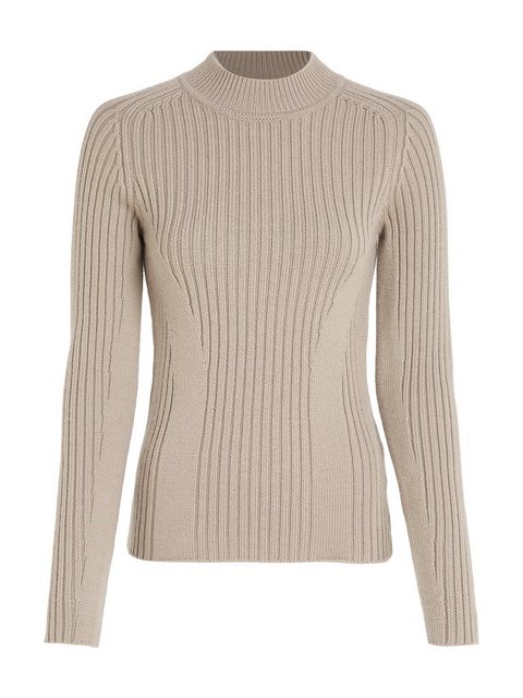 Calvin Klein Strickpullover SOFT WOOL RIB MOCKNECK SWEATER günstig online kaufen