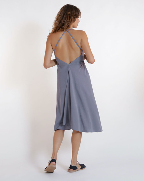 Tencel Midi Kleid Einheitsgröße - Multiposition Dress Short Tencel günstig online kaufen