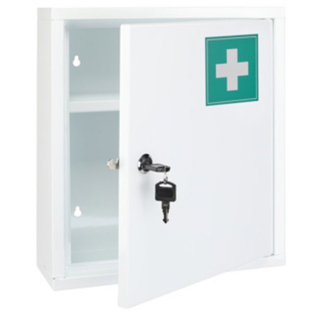 HI Medizinschrank weiß Stahl B/H/T: ca. 31,5x36x10 cm günstig online kaufen