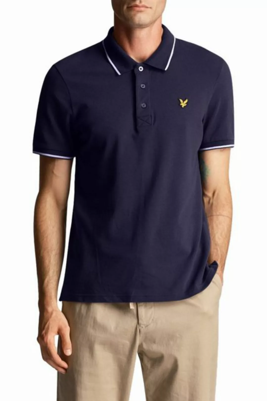 Lyle & Scott Poloshirt Poloshirt Lyle&Scott Tipped, G L, F burgundy/grau günstig online kaufen