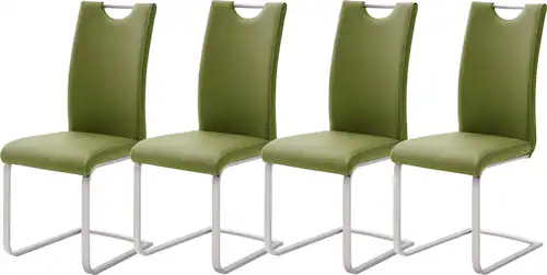 MCA furniture Freischwinger "Paulo", (Set), 4 St., Kunstleder, Stuhl belast günstig online kaufen