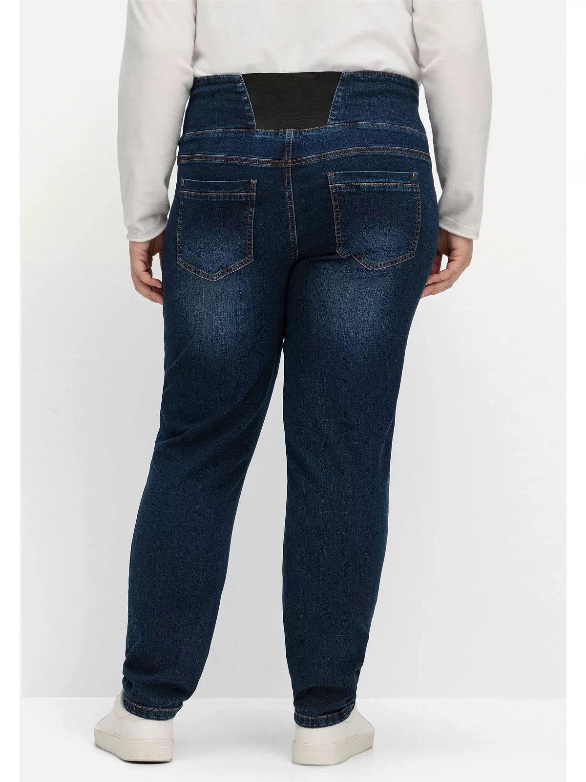 Sheego Stretch-Jeans "Große Größen", mit breitem High-Waist-Bund günstig online kaufen