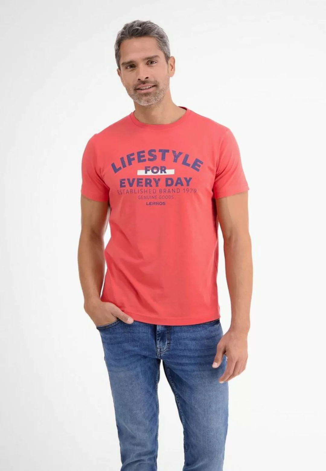 LERROS T-Shirt LERROS T-Shirt *Lifestyle for every day* günstig online kaufen