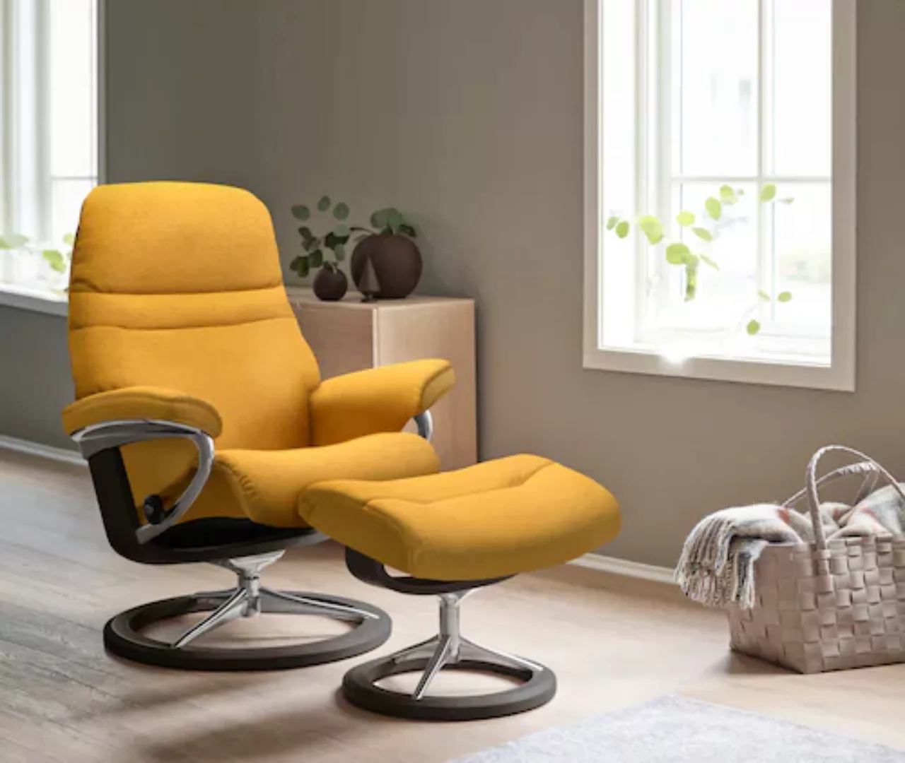 Stressless Relaxsessel "Sunrise", mit Signature Base, Größe M, Gestell Weng günstig online kaufen