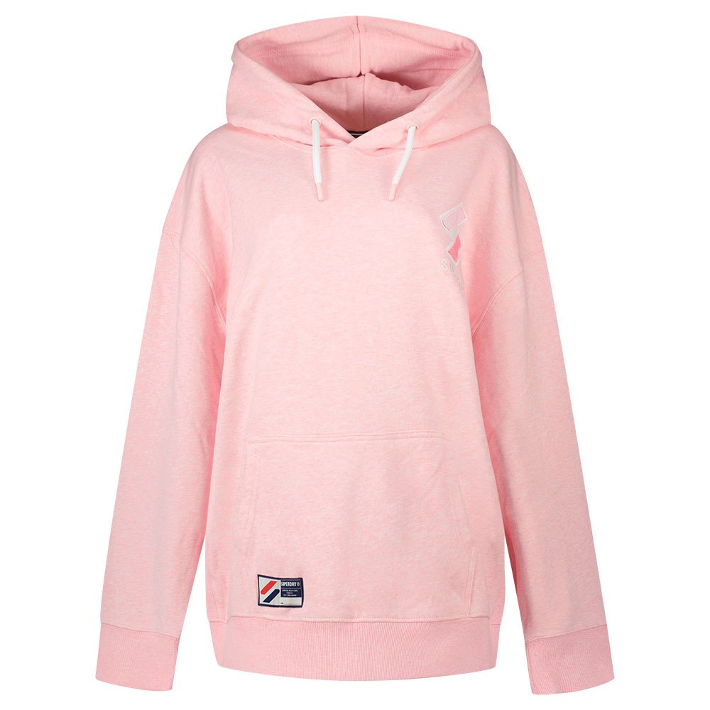 Superdry Code Apq Oversized Kapuzenpullover XS-S Roseate Pink Marl günstig online kaufen