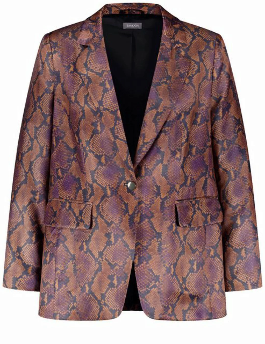 Samoon Jackenblazer Feiner Blazer mit Schlangen-Print günstig online kaufen