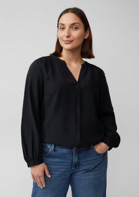 s.Oliver Druckbluse CURVE (1-tlg) langarm, Tunika-Ausschnitt günstig online kaufen