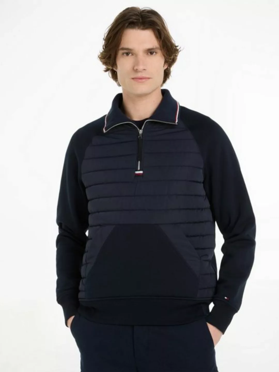 Tommy Hilfiger Sweatshirt MIX MEDIA HALF ZIP günstig online kaufen