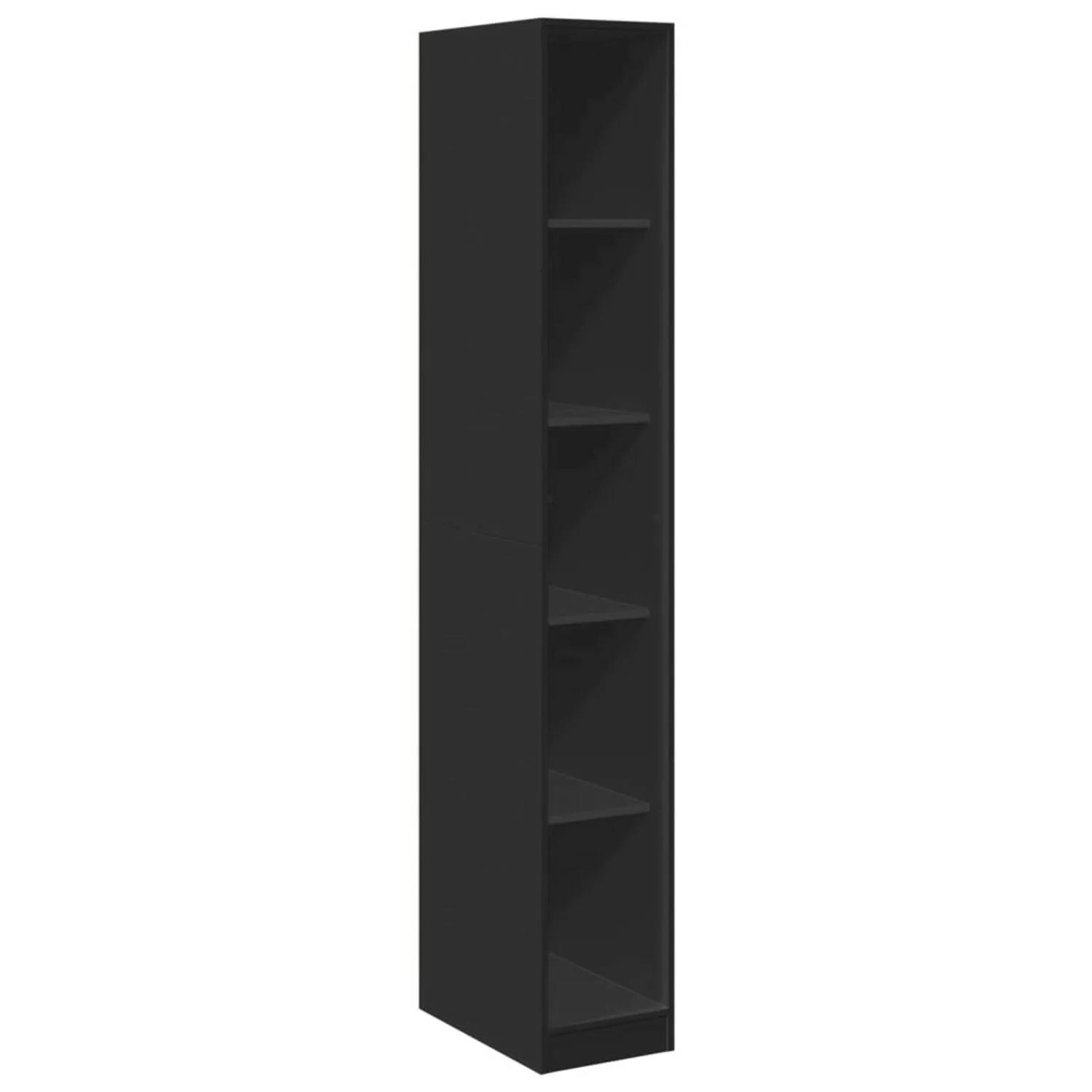 vidaXL Schrankmodule Kleiderschrank Schwarz 30x50x200 cm Holzwerkstoff günstig online kaufen