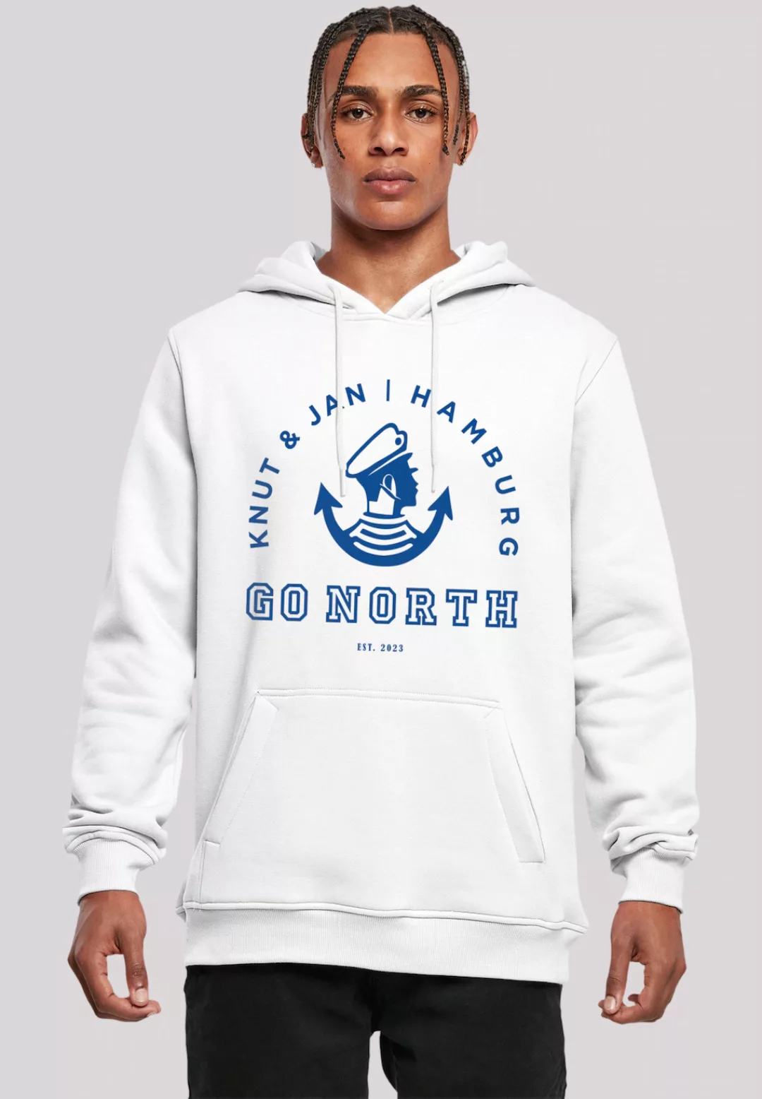 F4NT4STIC Kapuzenpullover "Go North Logo", Print günstig online kaufen