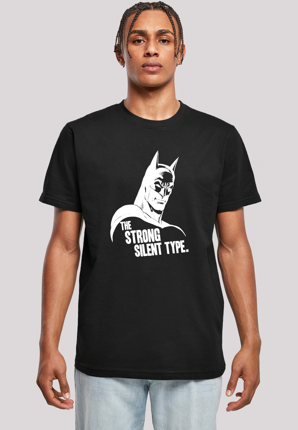 F4NT4STIC T-Shirt "Batman The Strong Silent Type Superheld", Herren,Premium günstig online kaufen