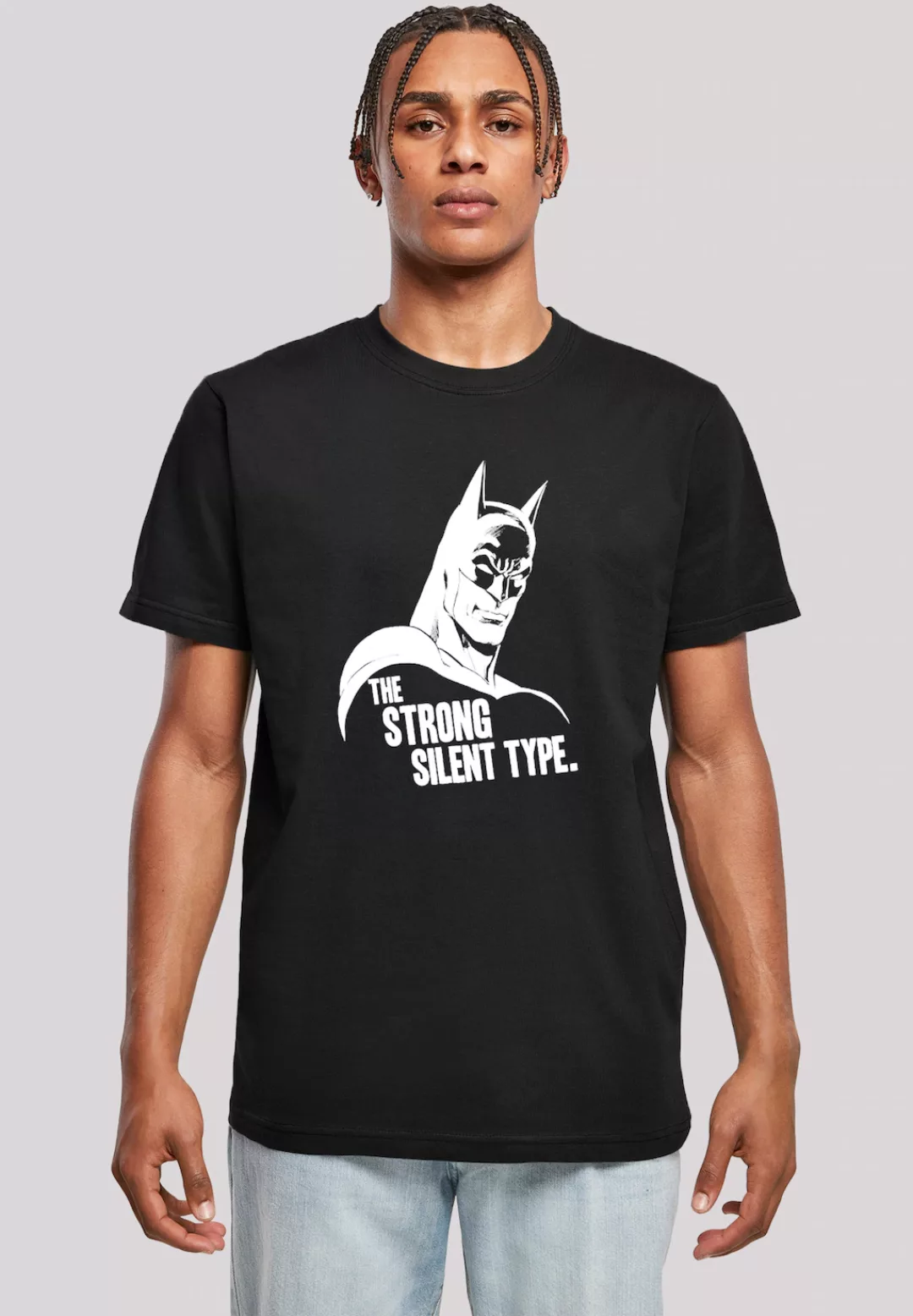 F4NT4STIC T-Shirt "Batman The Strong Silent Type Superheld", Herren,Premium günstig online kaufen