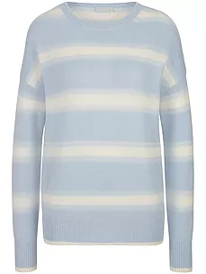 Rundhals-Pullover include blau günstig online kaufen