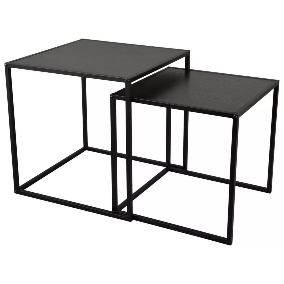 Beistelltisch 2er Set  Milano ¦ schwarz ¦ Maße (cm): B: 40 H: 40 T: 40.0 Ti günstig online kaufen